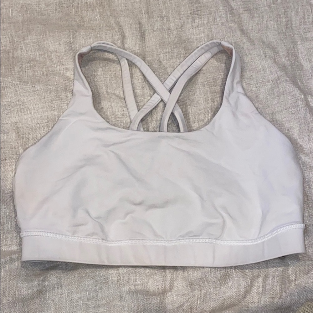 Lululemon white sports bra